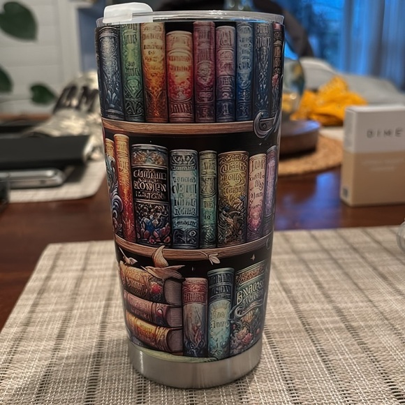 Just One MoreChapter Coffee/Tea cup on the go with lid and rubber sippy or straw - Picture 5 of 5